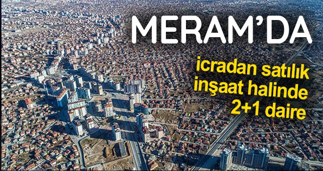 Meram’da icradan satılık inşaat halinde 2+1 daire