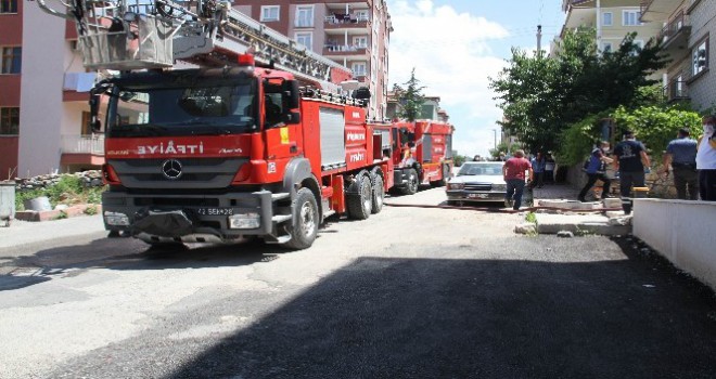 Konya'da bir evde çıkan yangın paniğe neden oldu