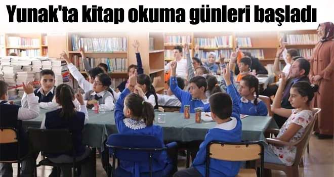 Yunak'ta kitap okuma günleri başladı