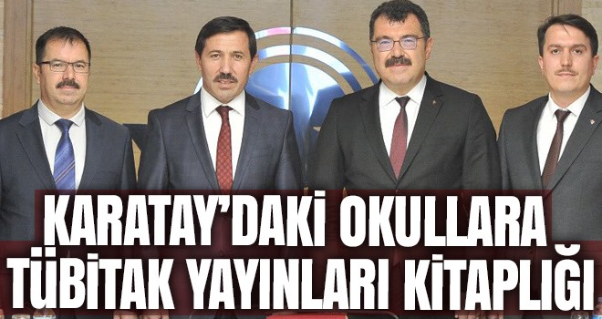 Karatay’daki tüm okullara TÜBİTAK Popüler Bilim Yayınları kitaplığı