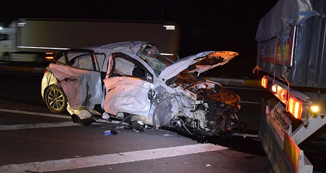 Konya’da tır otomobille çarpıştı: 1 ölü, 2 yaralı