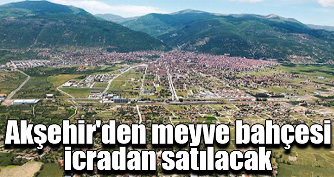 Akşehir'den meyve bahçesi icradan satılacak