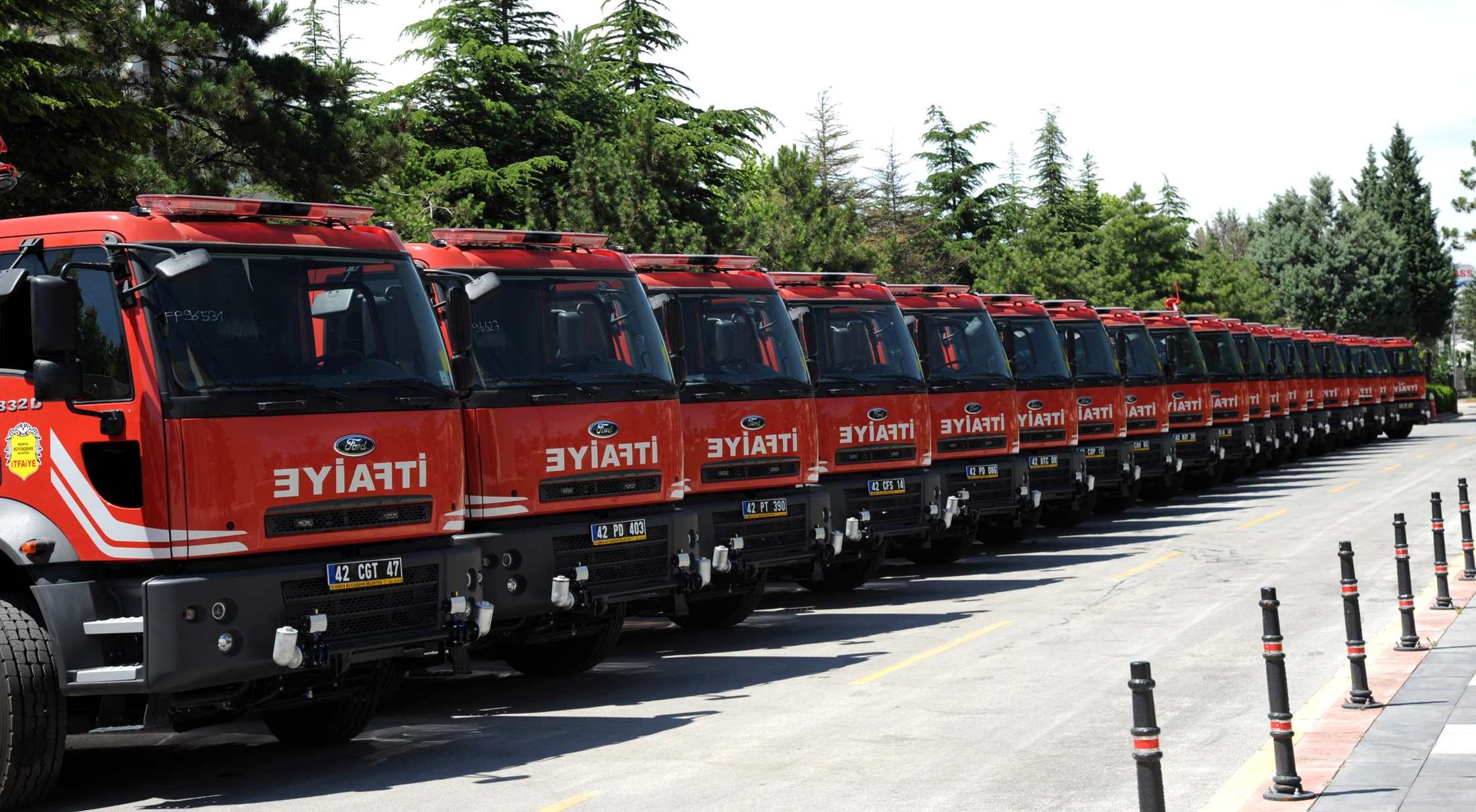 Konya İtfaiyesi Yeni Araçlarla Güçlendi