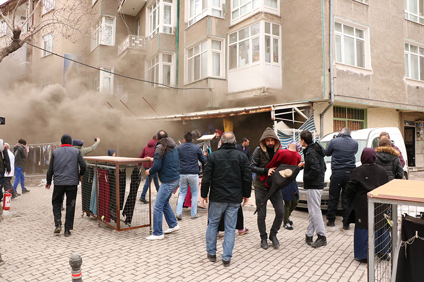 Konya'da iş yeri yangını