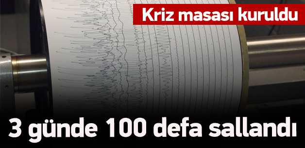 Bingöl 3 günde yaklaşık Deprem'le 100 defa sallandı