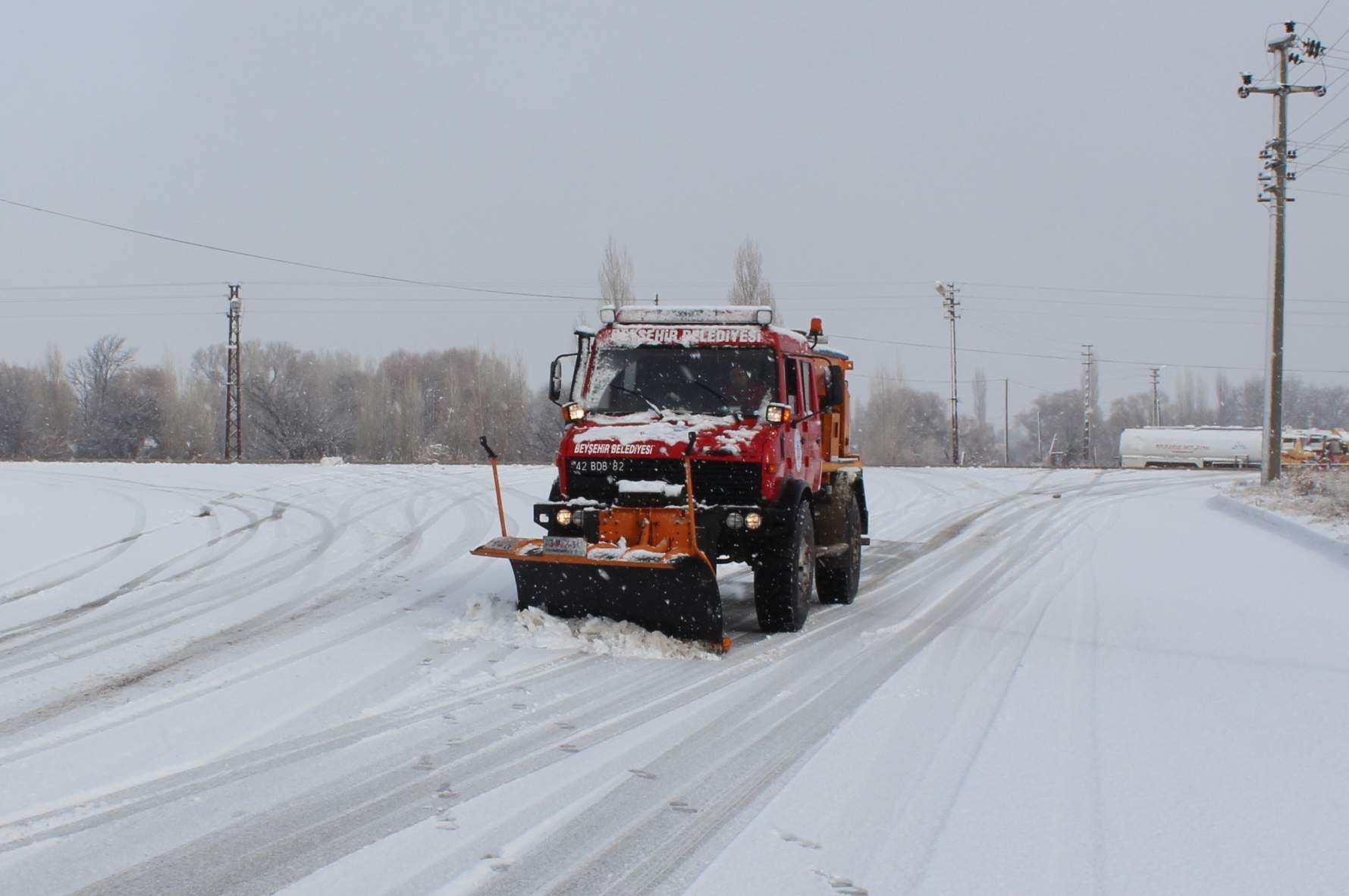 Konya Beyşehir'de Ulaşıma Kapalı Yol Yok