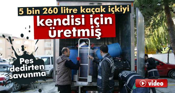 5.600 Lt KAÇAK İÇKİ Kendim için üretiyorum