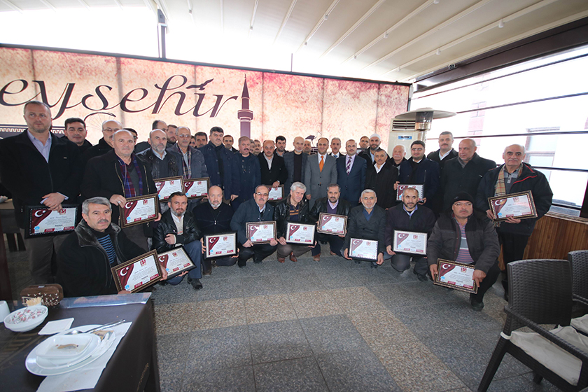 Beyşehir Belediyesi’nden din görevlilerine 15 Temmuz teşekkürü