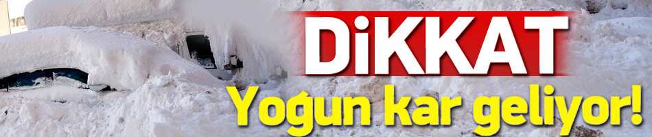 Meteorolojik Uyarı Dikkat Yoğun Kar Yağışı