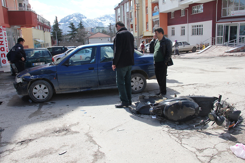 Seydişehir'de trafik kazası: 1 yaralı