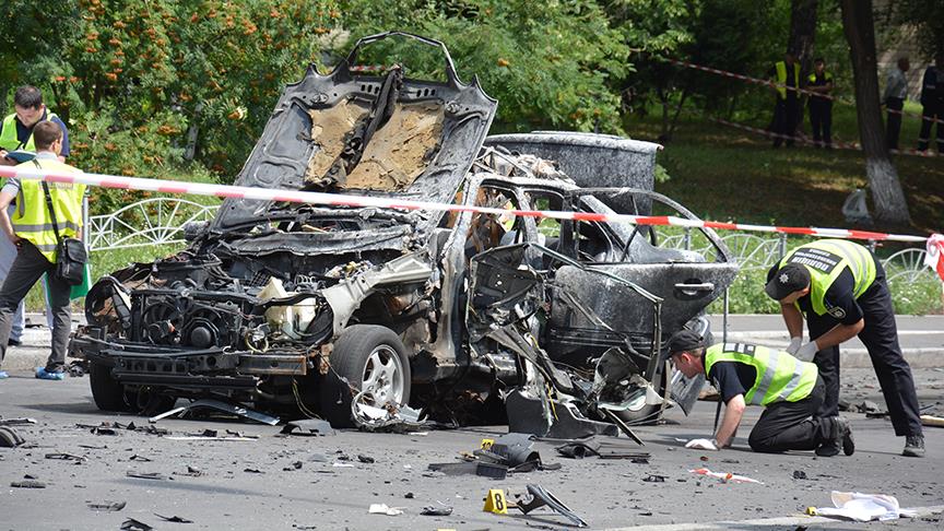 Ukrayna’da araç infilak etti: 1 ölü