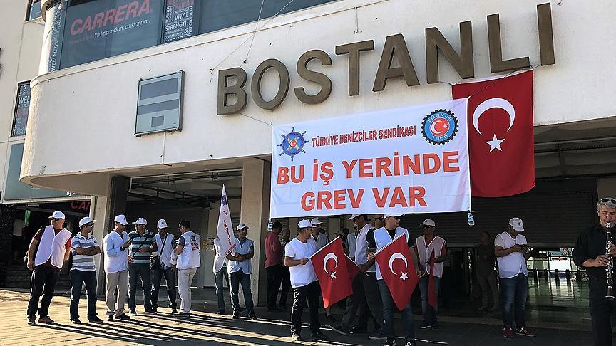 İZDENİZ'de grev başladı