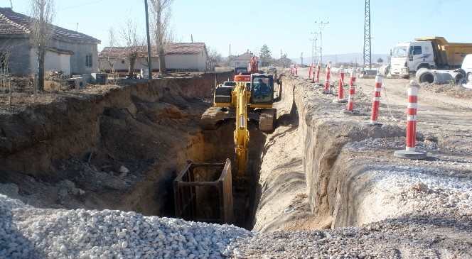 Koski'den Akşehir'in İki Mahallesine Kanalizasyon Hizmeti