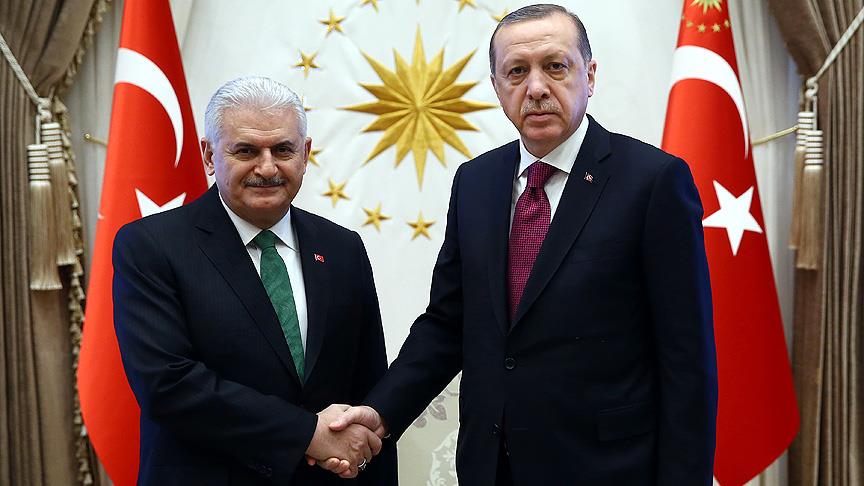 Erdoğan, Başbakan Yıldırım'ı kabul etti