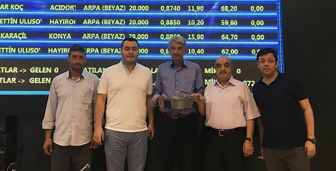 İlk mahsul Borsa’da