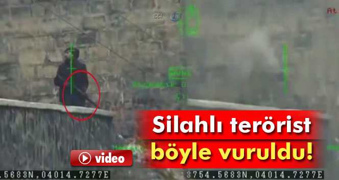 PKK Silahlı Teröristi İşte Böyle Vuruldu VİDEO