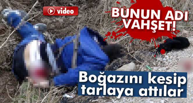 Boğazı kesilmiş halde tarlada bulundu