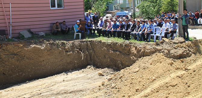 Bozkır'da temel atma töreni