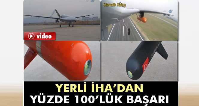 Yerli İHA Roket ile hedefi böyle vurdu