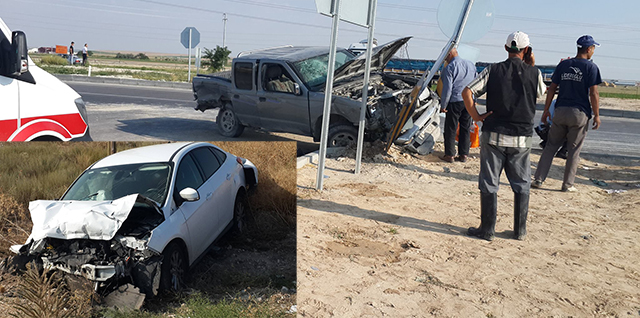 Karapınar'da trafik kazası: 3 yaralı