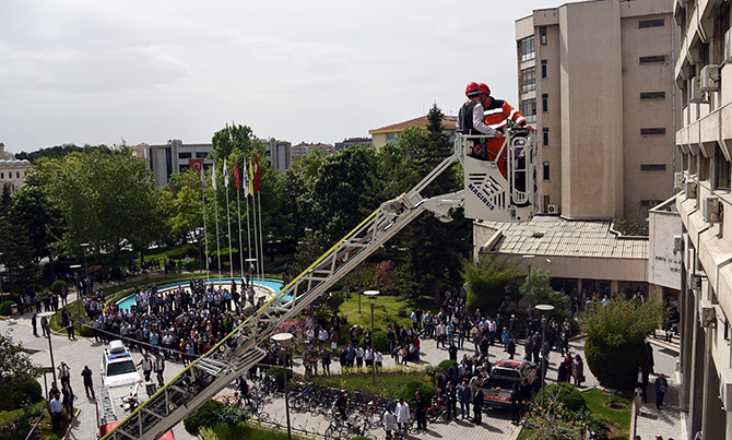 Büyükşehir’de yangın tatbikatı