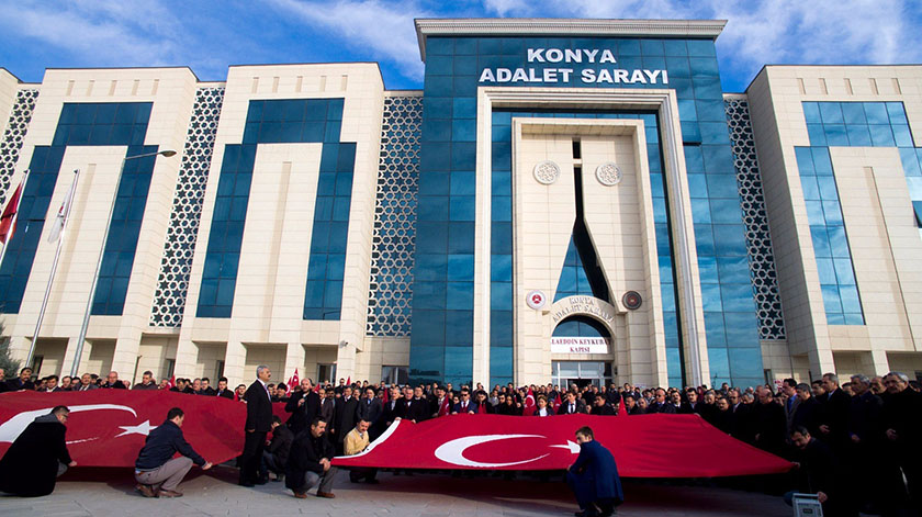 Konya Adliyesi çalışanlarından terör saldırısına tepki