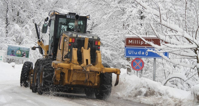 Uludağ’da kar kalınlığı 245 santimetre