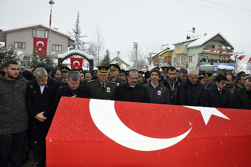 Konya şehidini uğurladı