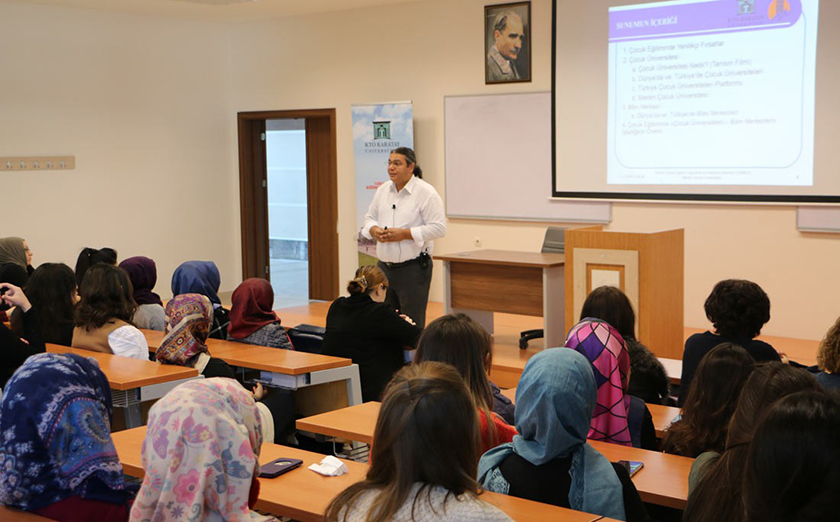 KTO Karatay Üniversitesi'nden, çocuk eğitimi konferansı