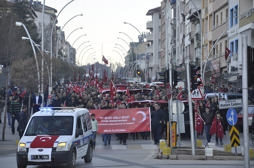 Seydişehir’de “Şehitler Yürüyüşü” düzenlendi