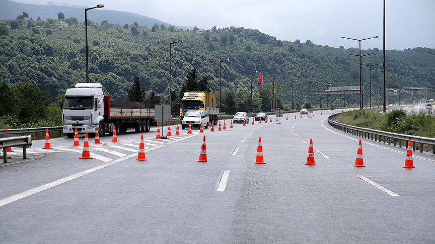 Abant-Kaynaşlı otoyolu bakım için ulaşıma kapandı