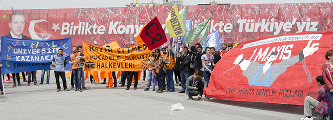 Konya’da 1 Mayıs kutlandı