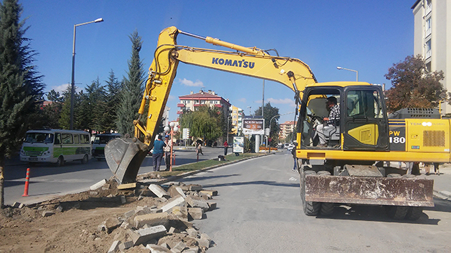 Ereğli ana arterlerinde çalışmalar devam ediyor