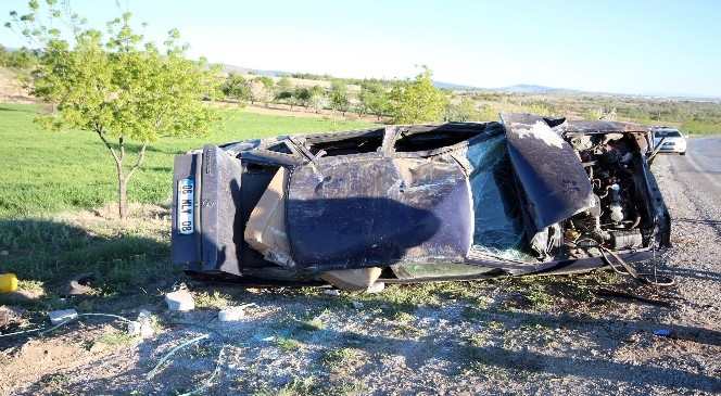 Konya'da Otomobil Devrildi: 1 Ölü