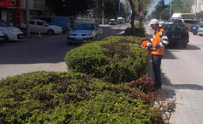 Baharın gelmesiyle park ve bahçeler hareketlendi