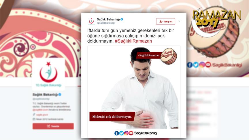 Bakanlıktan 'sağlıklı ramazan' kampanyası