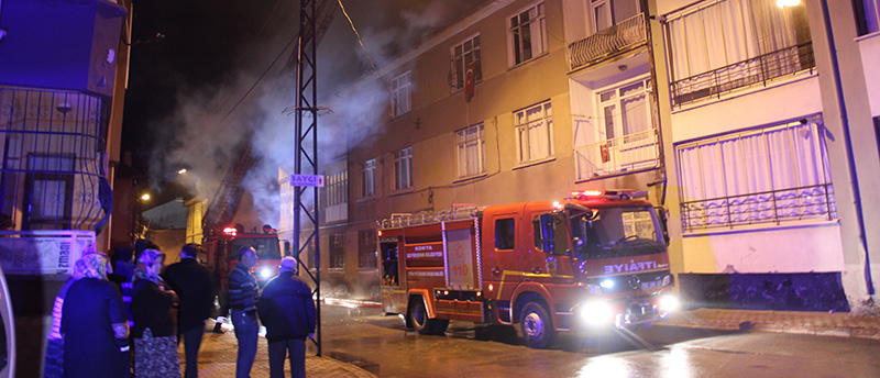 Konya'da yangın