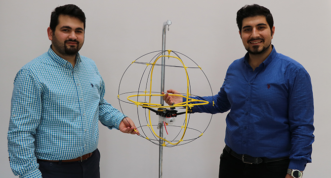 Küre kafes ile "drone"lar artık daha güvende