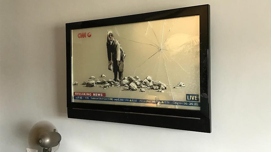 Filistin'de sokak sanatçısı 'Banksy' tasarımlı otel açıldı