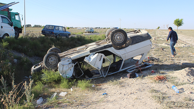 Konya'da trafik kazası: 1 ölü, 2 yaralı