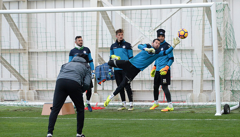 Konyaspor, Gaziantepspor maçı hazırlıklarını sürdürüyor