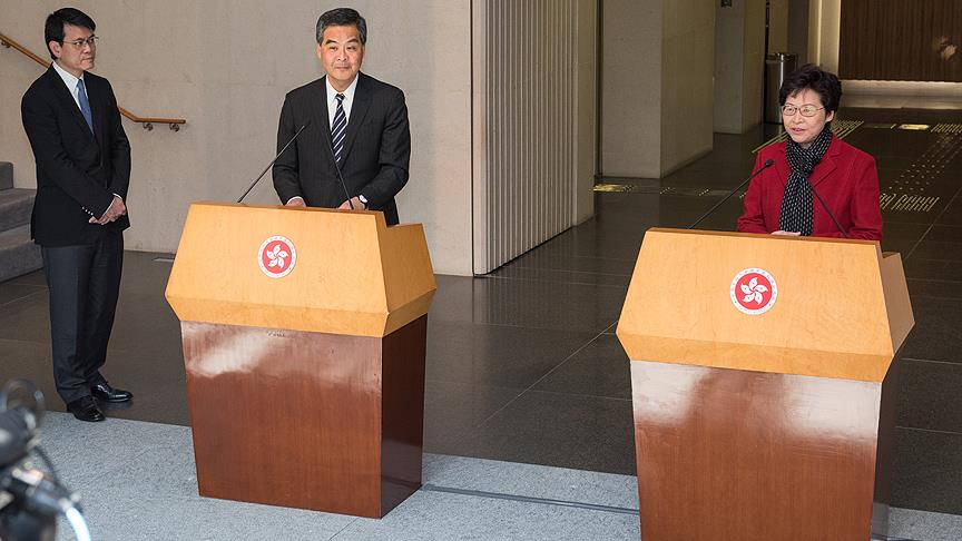 Leung Hong Kong halkını yeni seçilen Lam'a destek olmaya çağırdı