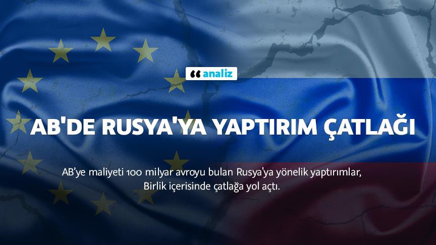 AB'de Rusya'ya yaptırım çatlağı