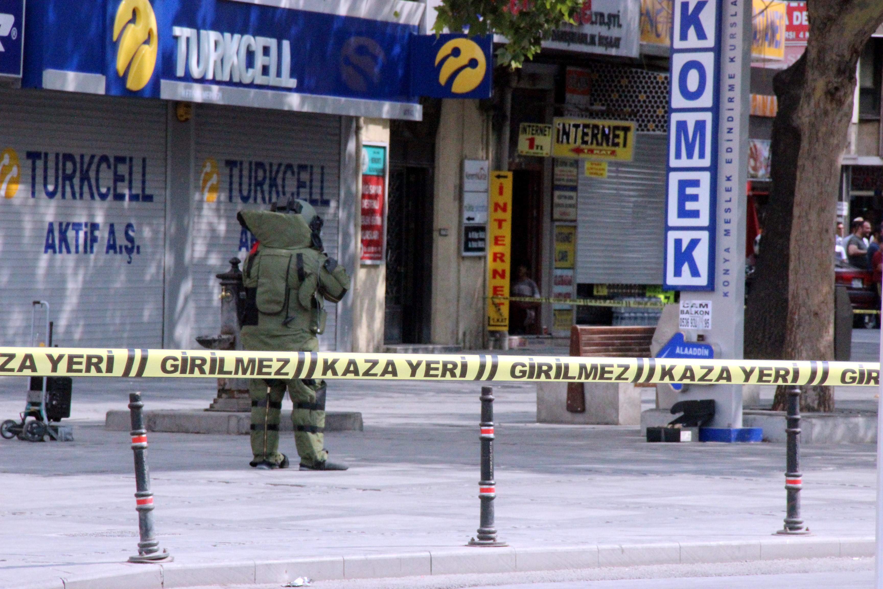 Konya’da bomba süsü verilmiş kutu paniği