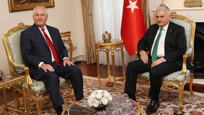 Yıldırım ile Tillerson DEAŞ ve FETÖ'yü görüştü