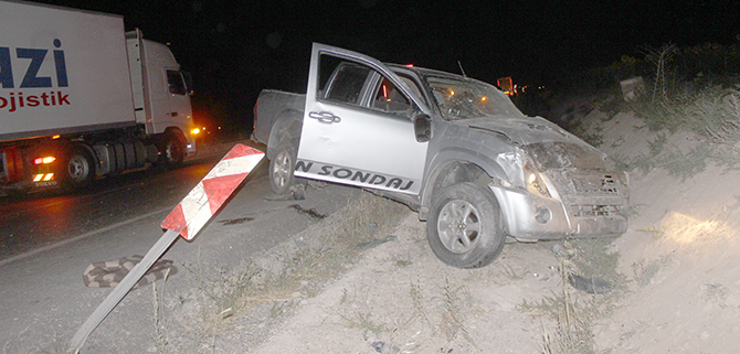 Karapınar'da trafik kazası: 2 yaralı