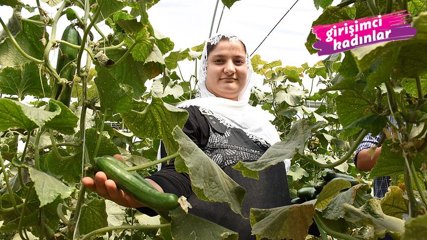 Kurduğu sera ile eşini iş sahibi yaptı