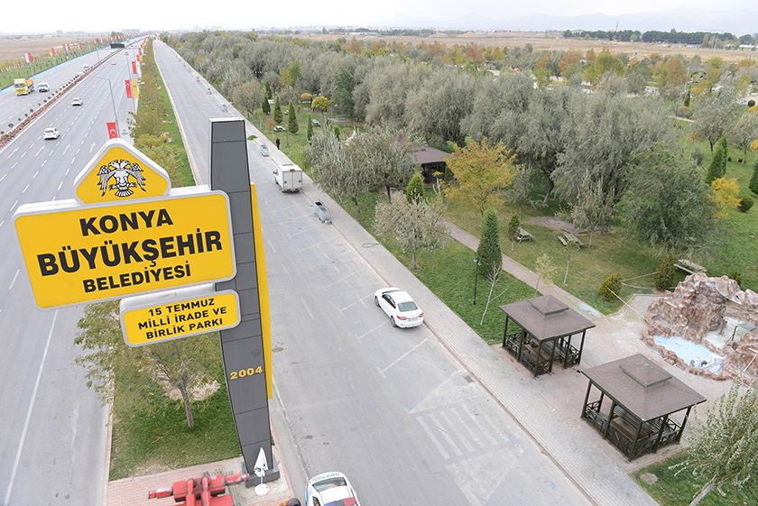 Konya’da Birlik Parkı'nın adı “15 temmuz milli irade ve birlik parkı” oldu