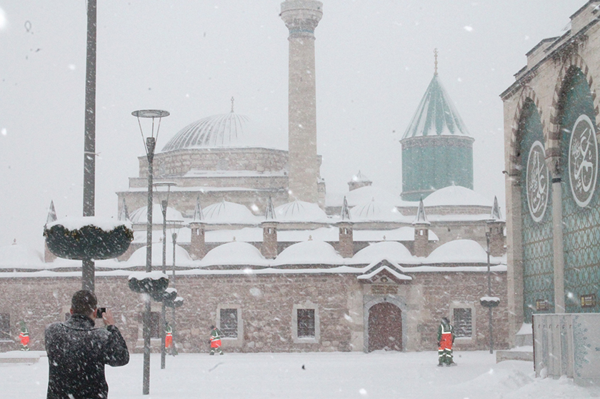 Konya’da yoğun kar yağışı