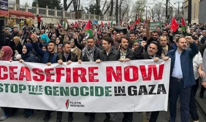 İsrail'in Gazze'ye saldırıları binlerce kişi tarafından protesto edildi